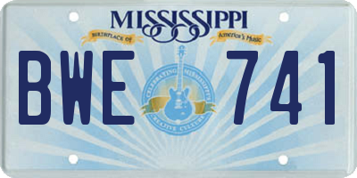 MS license plate BWE741