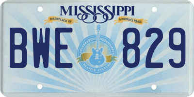 MS license plate BWE829