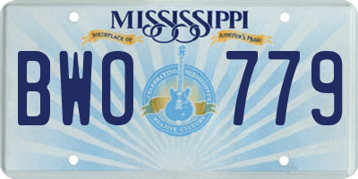 MS license plate BWO779