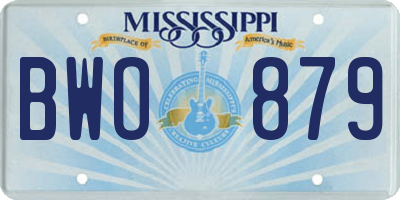 MS license plate BWO879