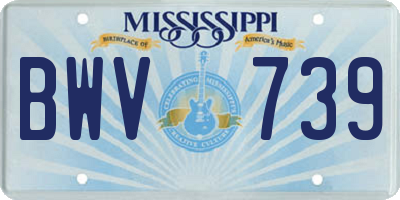 MS license plate BWV739