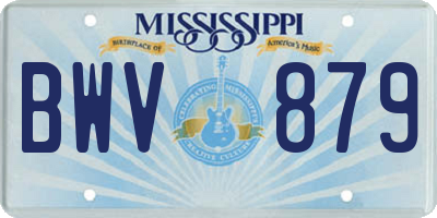 MS license plate BWV879