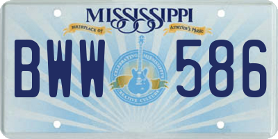 MS license plate BWW586