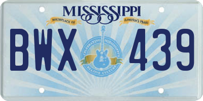 MS license plate BWX439