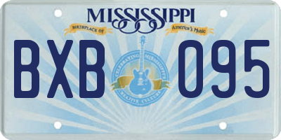 MS license plate BXB095