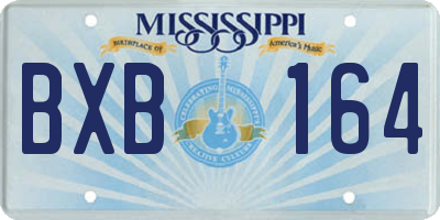 MS license plate BXB164