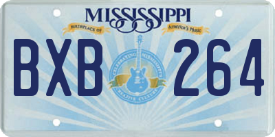 MS license plate BXB264