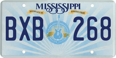 MS license plate BXB268