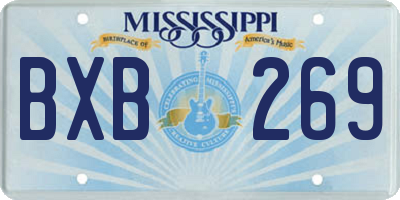 MS license plate BXB269