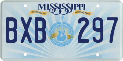 MS license plate BXB297