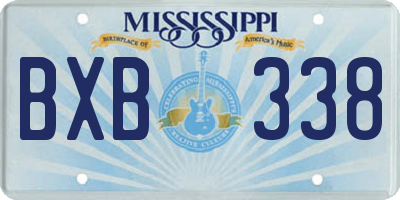 MS license plate BXB338