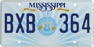 MS license plate BXB364