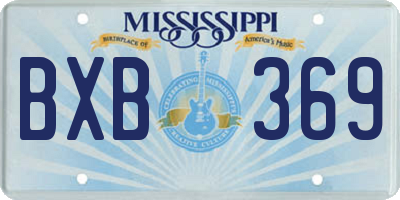 MS license plate BXB369