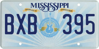 MS license plate BXB395