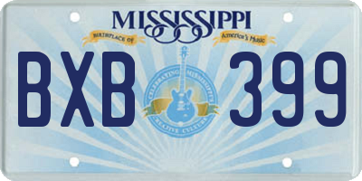 MS license plate BXB399