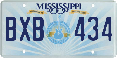 MS license plate BXB434