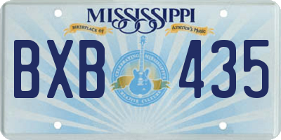 MS license plate BXB435