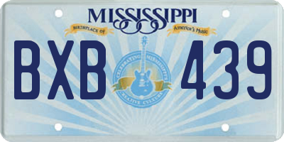 MS license plate BXB439