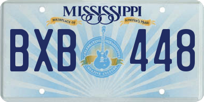 MS license plate BXB448