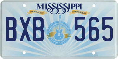 MS license plate BXB565