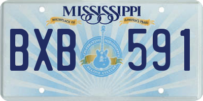 MS license plate BXB591