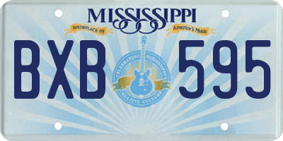 MS license plate BXB595