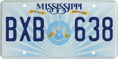MS license plate BXB638