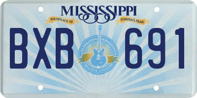 MS license plate BXB691