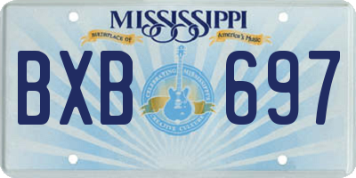 MS license plate BXB697