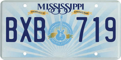MS license plate BXB719