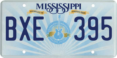 MS license plate BXE395