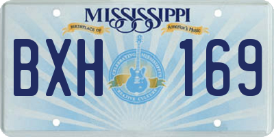 MS license plate BXH169