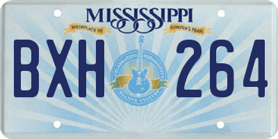 MS license plate BXH264