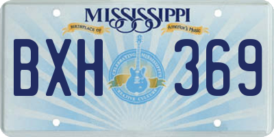 MS license plate BXH369