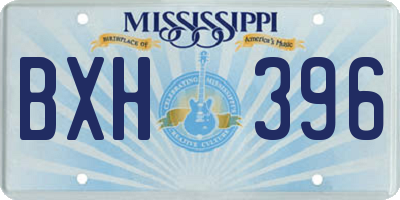 MS license plate BXH396