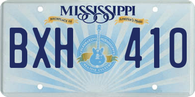 MS license plate BXH410