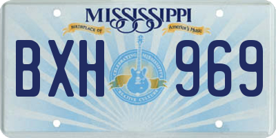 MS license plate BXH969
