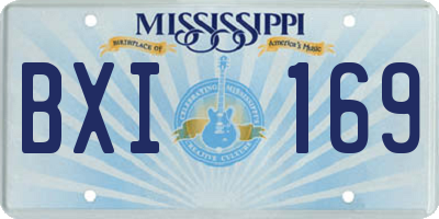 MS license plate BXI169