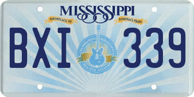 MS license plate BXI339