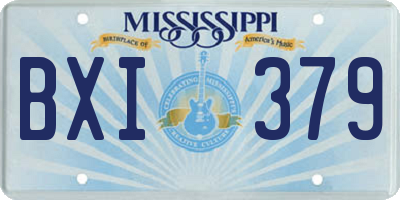 MS license plate BXI379