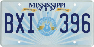 MS license plate BXI396