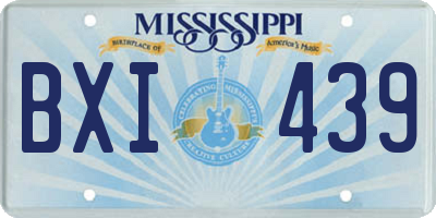 MS license plate BXI439