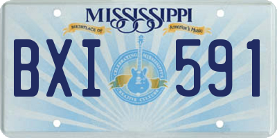 MS license plate BXI591