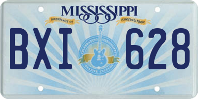 MS license plate BXI628