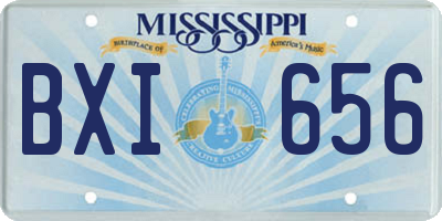 MS license plate BXI656