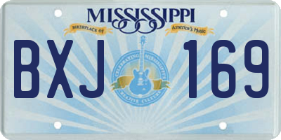 MS license plate BXJ169