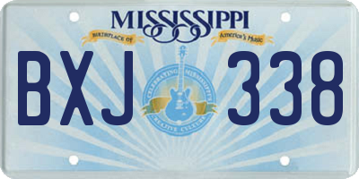 MS license plate BXJ338