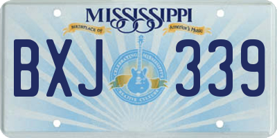 MS license plate BXJ339