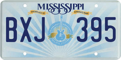 MS license plate BXJ395