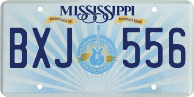 MS license plate BXJ556